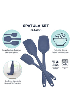 Magical Silicone Kitchen Spatulas 3pk