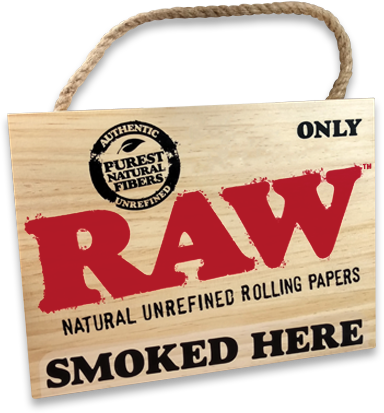 RAW Smoked Here Sign