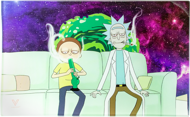 Syndicate „RICK AND MORTY“ Rolltabletts aus Glas