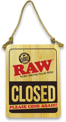 RAW Wooden Welcome Sign