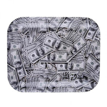 Load image into Gallery viewer, Skunk Brand Dollar Bills Large Metal Rolling Tray